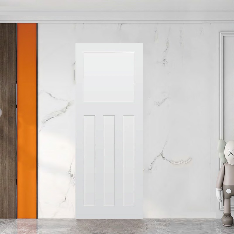 1+3 Panels With White Prime Door factory